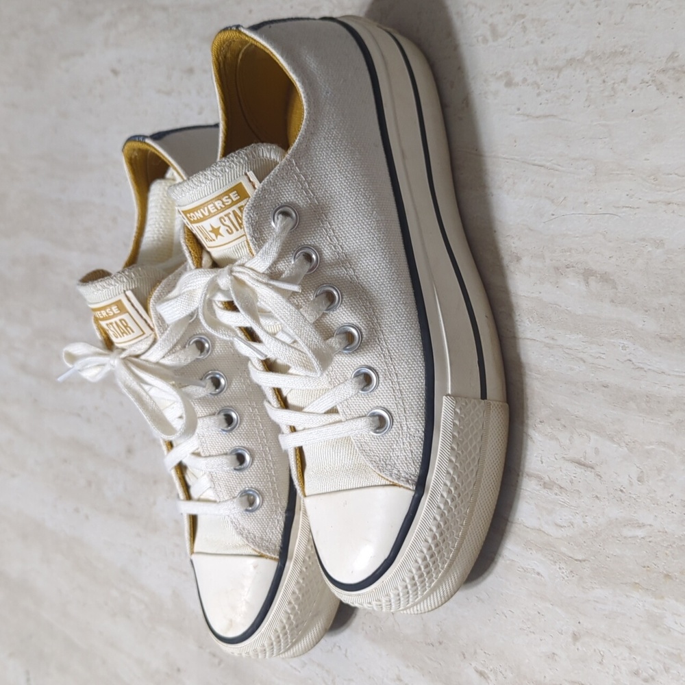 CT All Star Lift - Platform Converse - Honey and Denim